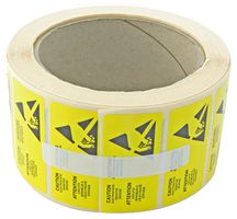 MULTICOMP PRO 055-0082 LABEL, ESD CAUTION, MULTI-LANGUAGE, YEL