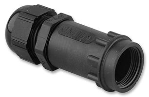 SOURIAU-SUNBANK / EATON UTG12ST Circular Connector Clamp, Straight w/ strain relief nut, IP65, Trim Trio UTG Series, 12, Plastic RoHS Compliant: Yes