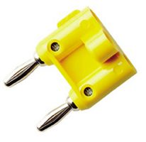 POMONA 4892-0 BANANA PLUG, DBL, STACKABLE, 15A, BLACK