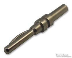 RADIALL R921019000 BANANA PLUG, UNINSUL, 10A, CRIMP/SOLDER