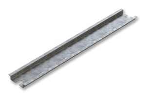 DELTRON ENCLOSURES 4DR3513 DIN Mounting Rail, DIN Mounting Rail, Deltron 486-130806 Heavy Duty Enclosures, 114 mm, 7.5 mm RoHS Compliant: Yes