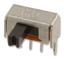C&K COMPONENTS OS102011MA1QS1 Slide Switch, SPDT, Right Angle, Through
