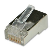ROLINE 12.01.1089 CONN, RJ45, PLUG, SHLD, 1PORT, 8P8C,PK10