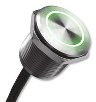 BULGIN LIMITED MPZI022/F/GN/24 Vandal Resistant Switch, Wire Leaded, 1