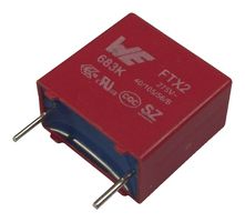 WURTH ELEKTRONIK 890324023028CS CAPACITOR, FILM, POLYPROPYLENE, 0.22UF, 275VAC, RADIAL