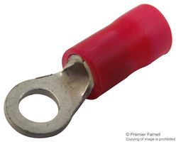 MOLEX 19070-0052 TERMINAL, RING TONGUE, #10, 18AWG, RED