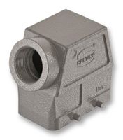 HARTING 09 30 010 0522 Heavy Duty Connector Hood, PG21 Side Ent