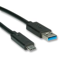 ROLINE 11.02.9010 USB CABLE, 3.1 TYPE A TO C, PLUG, 0.5M