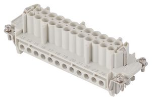 MOLEX / GWCONNECT 7324.6007.0 HEAVY DUTY INSERT, RCPT, 24POS, 20-14AWG