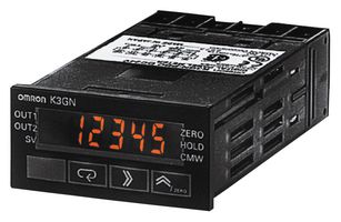 OMRON INDUSTRIAL AUTOMATION K3GNPDC24VDC DIGITAL METER, VOLT/CURRENT, 24VDC