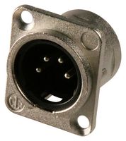 NEUTRIK NC4MD-L-1 XLR Audio Connector, Plug, 4, Panel Moun