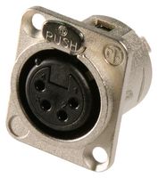 NEUTRIK NC4FD-L-1 XLR Audio Connector, Socket, 4, Panel Mo