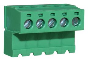 CAMDENBOSS CTBP96HJ/5 SCREW TB TO MALE HEADER, 5POS, 28-14AWG