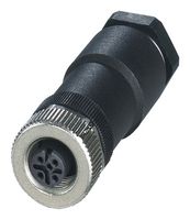 PHOENIX CONTACT 1404416 SENSOR CONNECTOR, M12, RCPT, 4POS