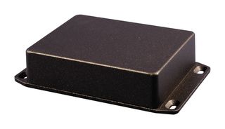 HAMMOND 1590BB2FLBK ENCLOSURE, MULTIPURPOSE, ALUM, BLACK