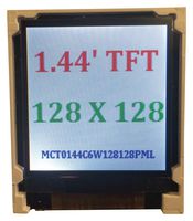 MIDAS DISPLAYS MCT0144C6W128128PML DISPLAY, TFT LCD, 1.44", TRANSMISSIVE