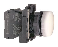 SCHNEIDER ELECTRIC XB5AVB1 PANEL INDICATOR, WHITE, 24V, 22MM