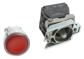 SCHNEIDER ELECTRIC XB4BW34G5 ILLUM INDUSTRIAL PB SW, 6A/120V, RED