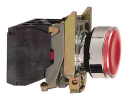 SCHNEIDER ELECTRIC XB4BW3465 ILLUM INDUSTRIAL PB SW, 6A/120V, RED