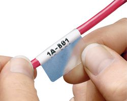 PANDUIT S100X225VA1Y WIRE & CABLE MARKER, 25.4 X 57.1MM, WHT