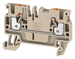 WEIDMULLER 1521850000 TERMINAL BLOCK, DIN RAIL, 2POS, 12AWG