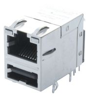 BEL MAGNETIC SOLUTIONS 0821-1X1T-43-F CONNECTOR, RJ45/USB, JACK, 8P8C, THT