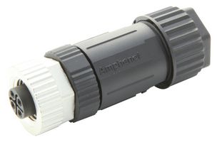 AMPHENOL LTW M12S-04BFFB-SL7002 SENSOR CONNECTOR, M12, RCPT, 4POS