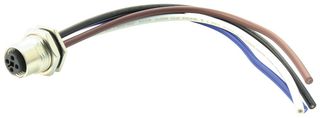 AMPHENOL LTW M12S-04PFFS-SF8B15 SENSOR CORD, 4P, M12 RCPT-FREEEND, 150MM
