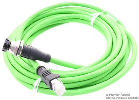 METZ CONNECT 142M2X25020 SENSOR CORD, 8P M12 RCPT-RJ45 PLUG, 2M