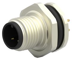 TE CONNECTIVITY T4140012031-000 SENSOR CONNECTOR, M12, PLUG, 3POS, PANEL