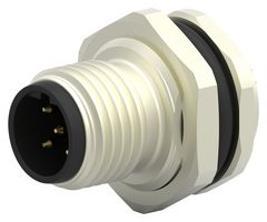 TE CONNECTIVITY T4130412051-000 SENSOR CONNECTOR, M12, PLUG, 5POS, PANEL