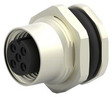 TE CONNECTIVITY T4131012041-000 SENSOR CONNECTOR, M12, RCPT, 4POS, PANEL