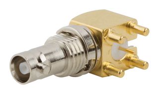 AMPHENOL RF 034-1030-12G RF COAX, HD BNC JACK, R/A, 75 OHM, PCB