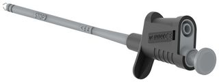 MULTICOMP PRO 76-060 PINCER CLIP W/ 4MM BANANA JACK, BLACK