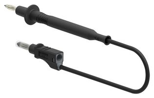 TENMA 76-1544 4MM BANANA TIP PROBE-PLUG, BLACK, 1M