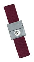 SCS 2204 ADJUSTABLE WRISTBAND, BURGUNDY, SNAP