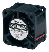 SANYO DENKI 109P0424G3013 AXIAL FAN, 40MM, 24VDC, 14.8CFM, 42DBA