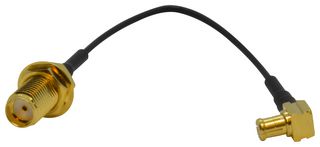 MULTICOMP PRO MC001895 RF COAX, SMA JACK-MCX PLUG, 100MM
