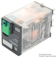 SCHNEIDER ELECTRIC RXM2AB2FD MINIATURE RELAY, DPDT, 12A, 110V, SOCKET