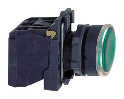 SCHNEIDER ELECTRIC XB5AW33G5 PB SWITCH, ILLUM, NO/NC, 6A, 120V, GREEN