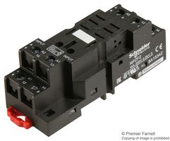 SCHNEIDER ELECTRIC RPZF2 RELAY SOCKET, 16A, 250VAC, DIN RAIL