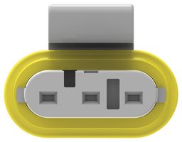TE CONNECTIVITY 1745083-1 PLUG HOUSING, 3POS, NYLON 6/6, WHITE