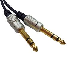 MULTICOMP PRO PS000046 ADAPTER, STEREO 6.35MM PLUG-PLUG, BLUE