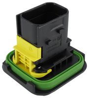 TE CONNECTIVITY 1-1564416-1 PLUG HOUSING, 8POS, GF PBT, BLACK