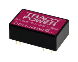 TRACO POWER TEN 3-2422WI DC-DC CONVERTER, 2 O/P, 3W