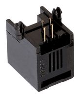 WURTH ELEKTRONIK 615004143821 MODULAR CONN, R/A, JACK, 4P4C, 1PORT, TH