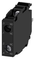 SIEMENS 3SU1400-1AA10-1FA0 CONTACT BLOCK, 3 POLE, 10A, 500VAC