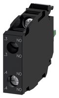 SIEMENS 3SU1400-1AA10-1DA0 CONTACT BLOCK, 2 POLE, 10A, 500VAC