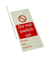 MULTICOMP PRO DT000278 TAG, LOCK OUT, RED ON WHITE, PK10