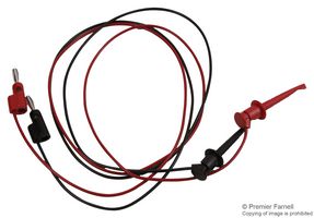 POMONA 3782-36-02 TEST LEAD SET, CLIP-BANANA PLUG, 36"